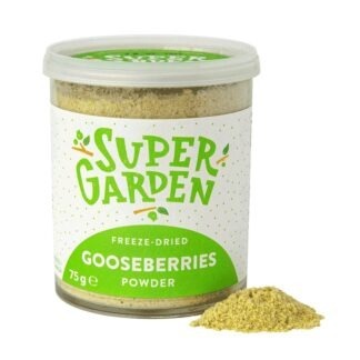 Freeze-dried gooseberry powder with crumbs