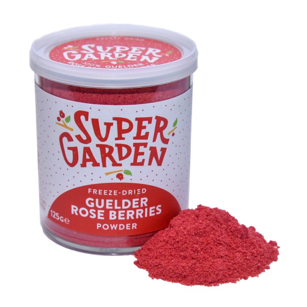Freeze-dried guelder rose berries powder