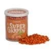 Freeze-dried carrots in pieces with crumbs