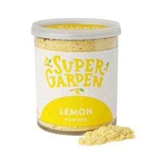 Freeze-dried lemon powder with crumbs