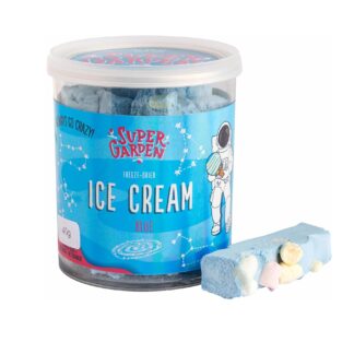 Külmkuivatatud sinine jäätis